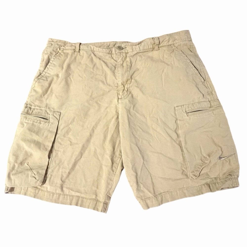 Nike 10" Cargo Shorts 613644-235 Khaki Men's Size 38 Ripstop